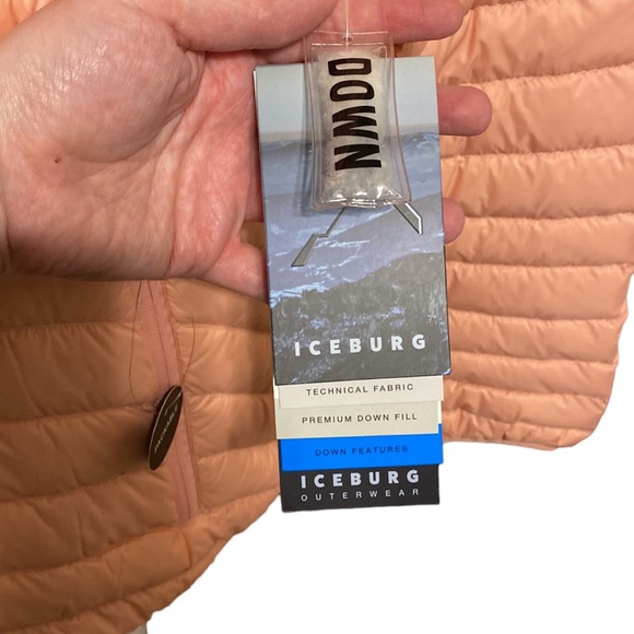 ICEBURG Puffer Down coat peach new with tags - Picture 7 of 11